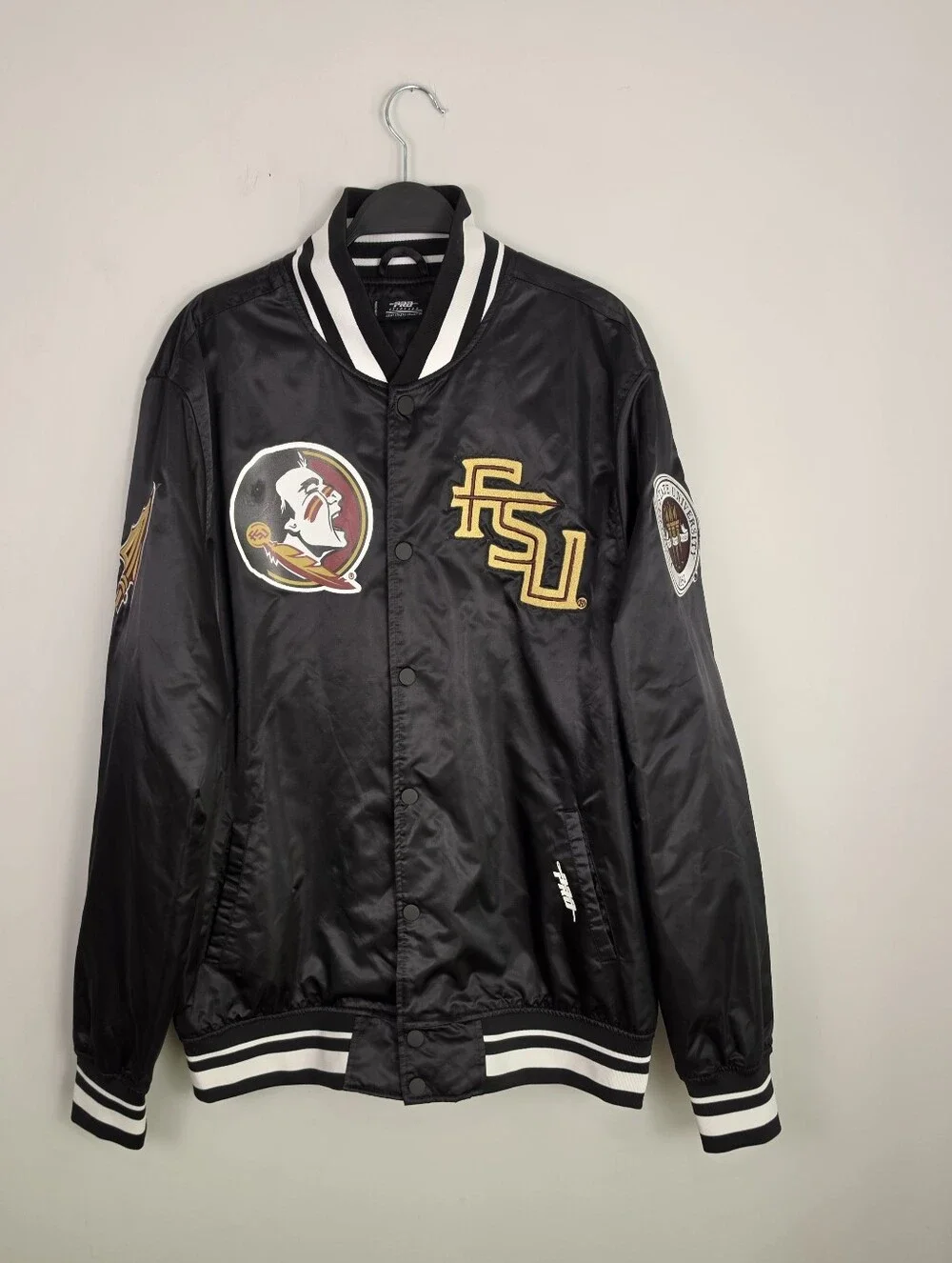 Pro Standard Florida State Seminoles Classic Men's Satin Full-Snap Jacket Sz 2XL